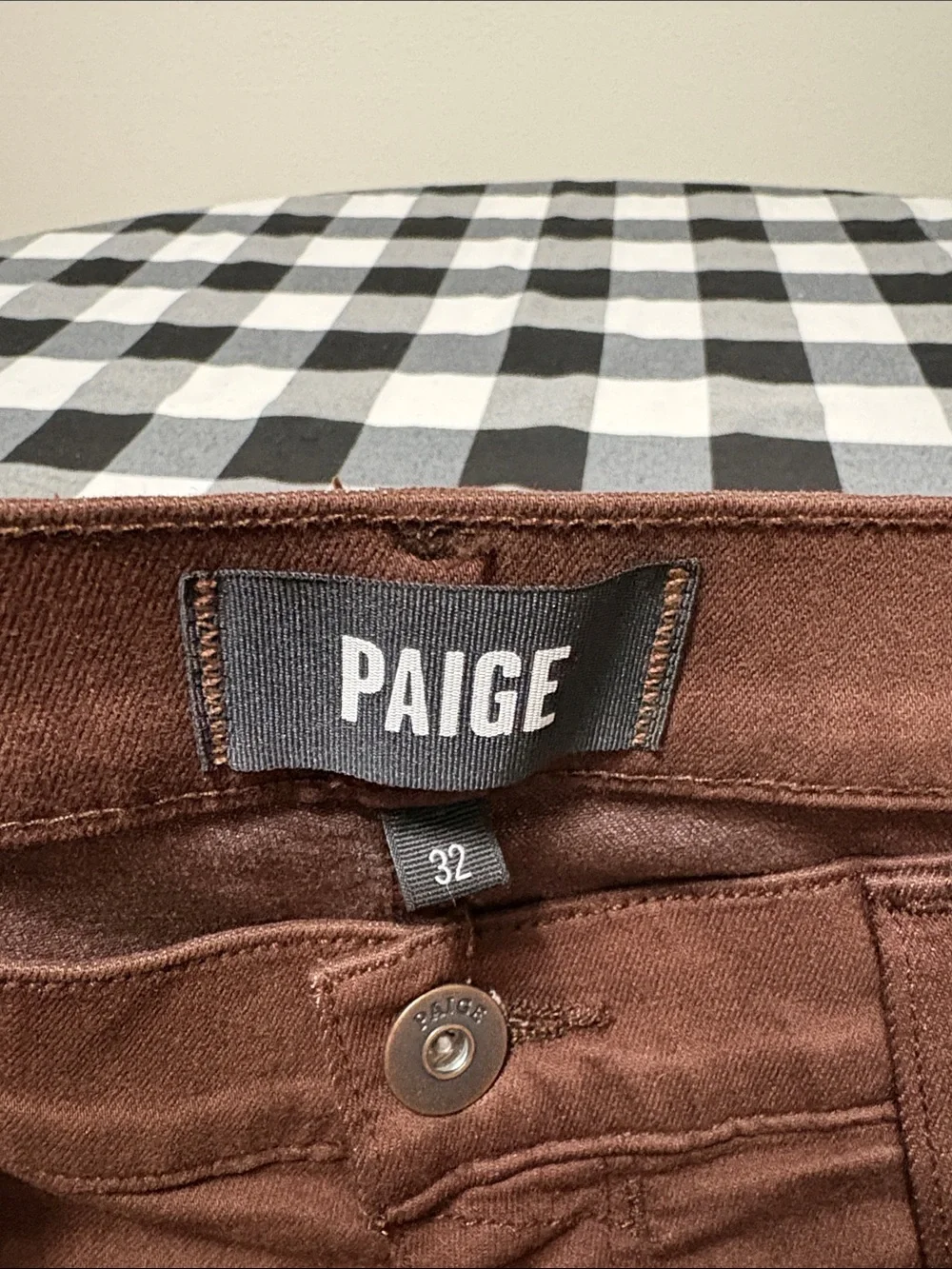 PAIGE Transcend Federal Slim Straight Jean Sumatra Blend Brown Men's 32 x 29.5